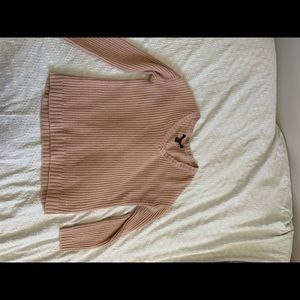 Pink v neck sweater
